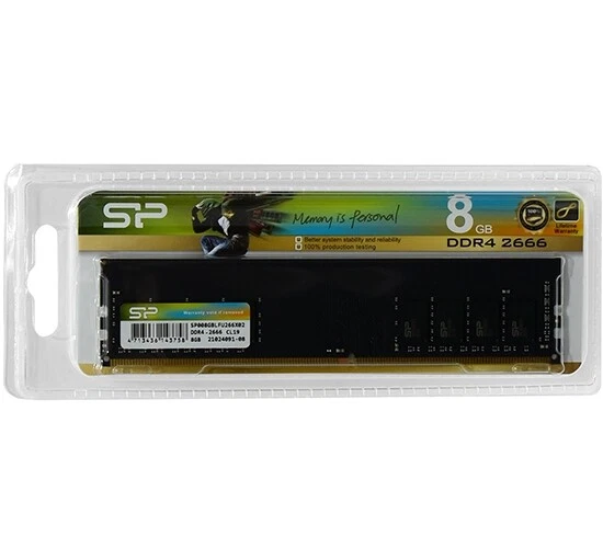 8GB DDR4 DESKTOP RAM 2666MHZ PC4-21300 Silicon Power DIMM MEMORY BRAND NEW BOXED - Image 1 of 1