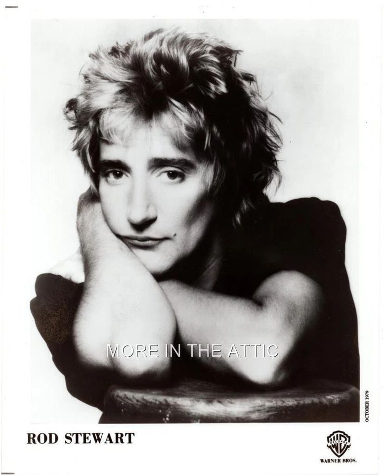 ROD STEWART ORIGINAL VINTAGE WARNER BROTHERS PROMOTIONAL PORTRAIT STILL - Image 1 of 1