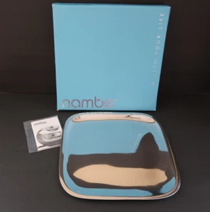 Nambe 555 Rounded Square Silver Metal 11” Silver Alloy Serving Plate NEW In Box - Picture 1 of 6