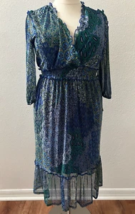 Womens Kate and Lily Maxi 16W Dress Stretch Flowy - Picture 1 of 8