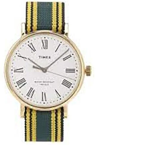 Nuevo Unisex Timex Weekender Reloj Blanco Esfera Dos Tonos Correa de Tela - Imagen 1 de 1