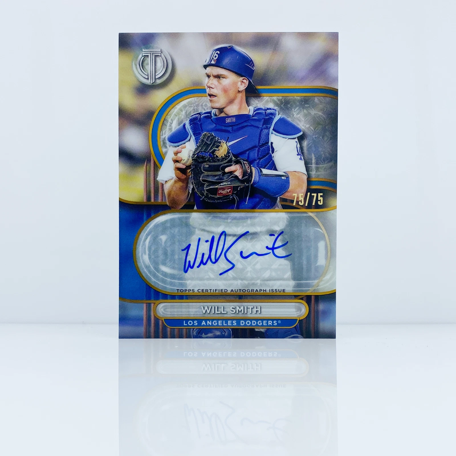 2024 Topps Tribute Autographs Gold Will Smith Los Angeles Dodgers 75/75