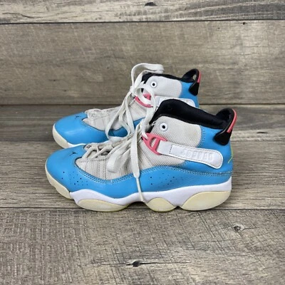 Nike Air Jordan 6 ANILLOS AZUL CLARO CK0032-100 ZAPATILLAS Talla 1.5Y Foto 1 de 4