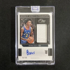 2021-22 Panini One and One Bones Hyland Rookie Jersey Auto RJ-BHY RPA /99 - Bild 1 von 2