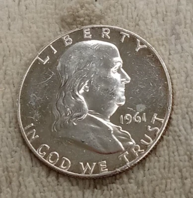 1961 P FRANKLIN PROOF  HALF DOLLAR TP-3348 - Image 1 of 2