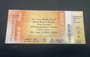 Stevie Nicks Fleetwood Mac Ticket Stub Crystal Visions Tour con Boston 2008 - Imagen 1 de 2
