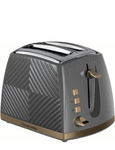 Russell Hobbs Groove 2-Slice Toaster Grey 26392 - Picture 1 of 4