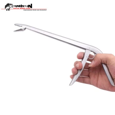 Große Edelstahl Hakenlöser Zange Lösezange Pistolenzange Hecht Raubfisch - Bild 1 von 3