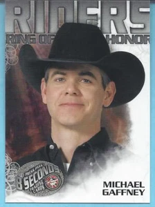2010 Press Pass PBR 8 Seconds RIDERS Insert MICHAEL GAFFNEY Bull Riding NM Rodeo - Picture 1 of 1