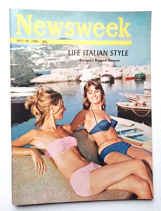 LIFE ITALIAN STYLE Newsweek July 19 1965 Europe's Biggest Season - Picture 1 of 2