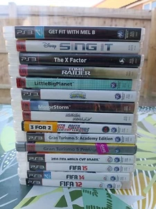 PS3 Game Bundle - Big Planet Gran Turismo 5 Sega Rally Tomb Raider Playstation 2 - Picture 1 of 10