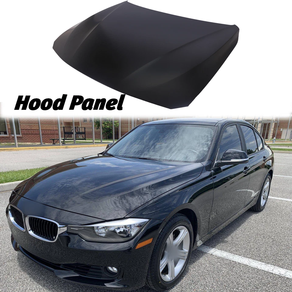 Hood Panel For 12 13 -2016 BMW 328i 2012-2018 320i Primed Steel CAPA 41007290944 Foto 1 de 4