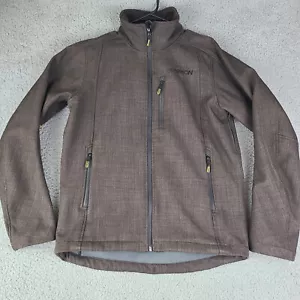 Karbon Jacket Mens Small Brown Full Zip Extrem Alps Level 3 Layer Outdoors EUC - Picture 1 of 22