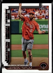 2025 Topps 2024 First Pitch Insert FP-5 Jayson Tatum, St. Louis Cardinals 🔥 - Picture 1 of 1