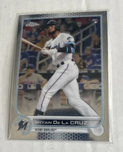 2022 Topps Chrome Base #216 Bryan De La Cruz - Miami Marlins - Picture 1 of 2