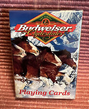 BUDWEISER CLYDESDALE PLAYING CARDS BICYCLE SEALED DECK BUD IMAGES FRONT & BACK