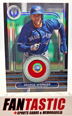 George Springer Relic /99 2024 Topps Tribute SOAGS Stamp of Approval - Image 1 of 2