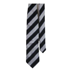 Giorgio Armani 100% Silk Tie Diagonal Stripe Pattern Italy 10 cm Width - Picture 1 of 6
