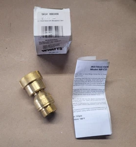 Watts 3/4" N9-CD Dual Check Valve w/ Atmospheric Vent 3/4-N9-CD - Picture 1 of 5