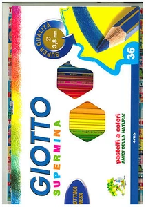 01 PZ , 36 PASTELLI A COLORI ,GIOTTO , SUPERMINA , FILA , COLORI VIVACI - Imagen 1 de 1