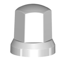 Matel Service Radmutterkappen - 10x Grau 32mm Kunststoff Abdeckungen Für LKW