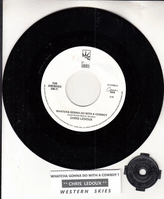 CHRIS LEDOUX  Whatcha gonna do with a cowboy? 7" 45 rpm vinyl record NEW RARE! Foto 1 de 2