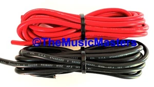 8 Gauge 10ft each Red Black Auto PRIMARY WIRE 12V Auto Wiring Car Power Cable - Picture 1 of 9