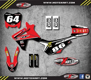 Full Custom Graphic Kit Honda CRF 110 2013- 2018 model - PYRO style stickers - Picture 1 of 4