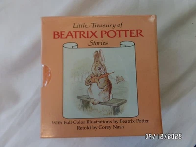 Little Treasury of Beatrix Potter Stories Set of 6 MINI Book 1985 Sealed NEW Foto 1 de 4
