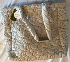 Borsa tote Vera Bradley Peanuts Pals originale con zip borsa Snoopy pietra pomice bianca - Foto 1 di 5