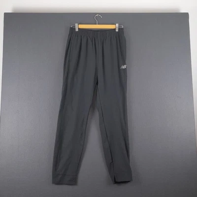 New Balance Tracksuit Bottoms Men's Size Small Black Zip Ankles Leg 27.5" - Image 1 of 4