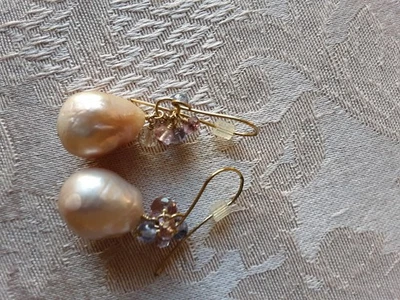 Baroque Pearl Drop Earrings - Image 1 of 4