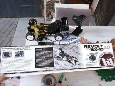 Hobbytech REVOLT BX10 3.0 Rc Auto 1/10 Wasserdicht RTR 2-3S Fast Neu - Bild 1 von 4