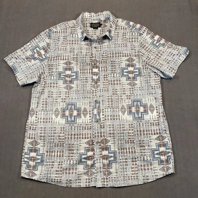 Pendleton Shirt Men’s XL Blue Aztec All Over Print Western Ultra-Light - Image 1 of 4