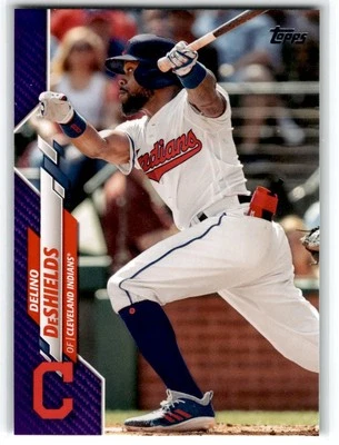 2020 Topps Purple Delino DeShields Cleveland Indians #506 - Image 1 of 2