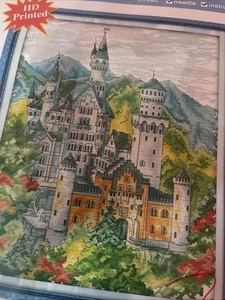 Castle Cross Stitch Kit Stamped - Picture 1 of 4