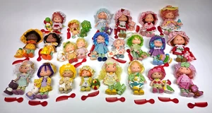 Lote de 23 muñecas Kenner Strawberry Shortcake 1980 vintage con mascotas y peines - Imagen 1 de 21