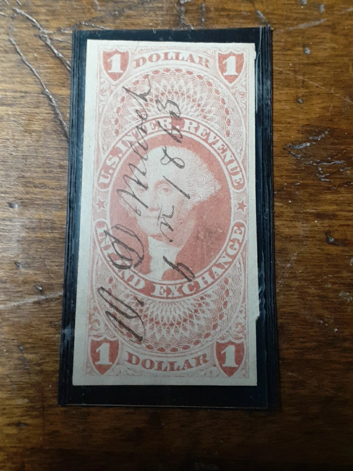 USA $1 R69a vf-xf pen cancel - Image 1 of 1