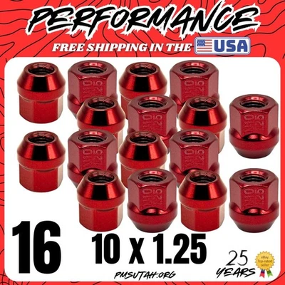 16 Acorn Bulge Lug Nuts 2002 2003 2004 Bombardier Quest 500 650 4X4 Max ATV Nut - Image 1 of 4