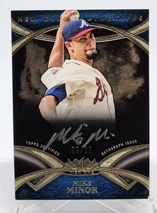 2014 Topps Tier One New Guard Mike Minor Auto Silver Ink /10 #NGA-MMI BRAVES - Picture 1 of 2