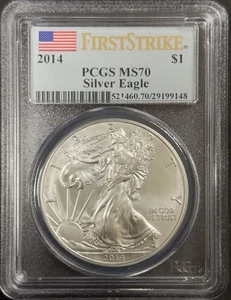 2014 Silver Eagle - PCGS MS70 ( 40745 ) - Picture 1 of 2