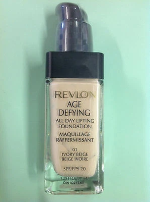 Revlon Age Defying All Day Lifting Foundation #01 IVORY BEIGE // SPF 20 // New. - Image 1 of 2