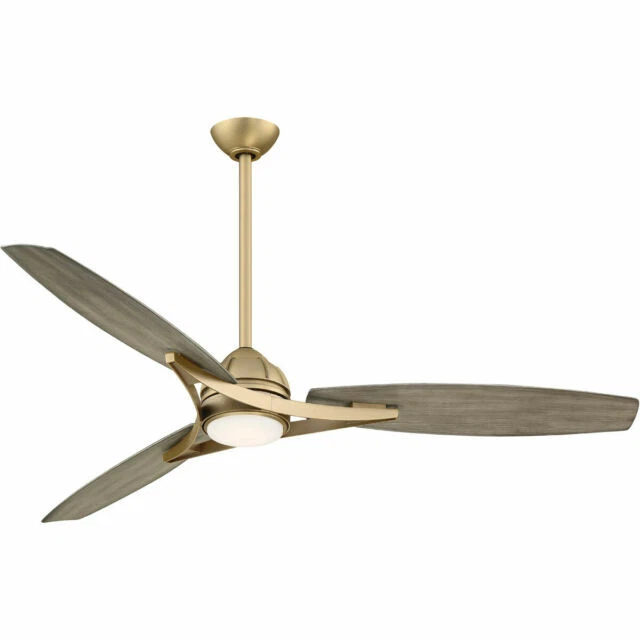 Minka-Aire F742L-SBR 65" Outdoor Ceiling Fan with LED Lights and Remote -... - Image 1 of 1