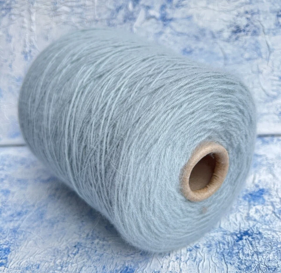 Angora Rabbit bland yarn on cone 55/35/10% Merino/Angora/PA, per 100g (3.52oz) - Image 1 of 4