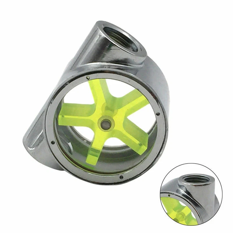 Für PC Wasserkühlung G1/4" Gewinde 2 Wege Wasser Durchflussmesser Indikator - Bild 1 von 4