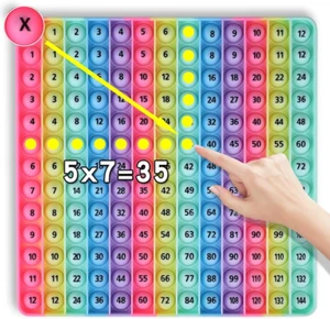Multiplication Game Table 12 X 12 Math Flash Cards 3rd Grade Fingertip Fidget PO - Picture 1 of 8