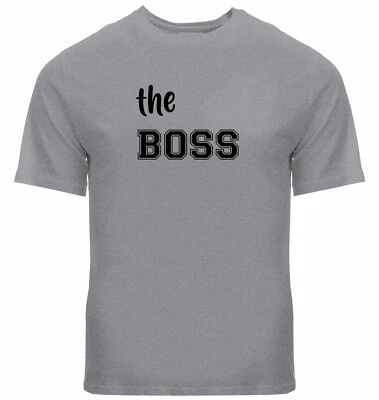The Boss Real Boss Camiseta a Juego Regalo Padre Hijo Mamá Hija Familia Camisa Foto 1 de 4