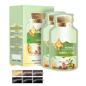 Champú Colorante Burbuja Natural Planta Tinte para Cabello Unisex Facilidad de Uso Tintes Crema - Imagen 1 de 14