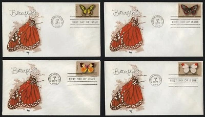 #1712-1715 13c Butterflies, Marq FDC **ANY 5=FREE SHIPPING** - Image 1 of 4