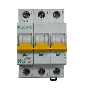 Eaton Circuit Breaker 3-Pole 400V AC 20A PLS6-C20/3-AU - Picture 1 of 6